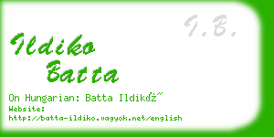 ildiko batta business card